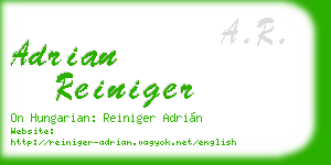 adrian reiniger business card